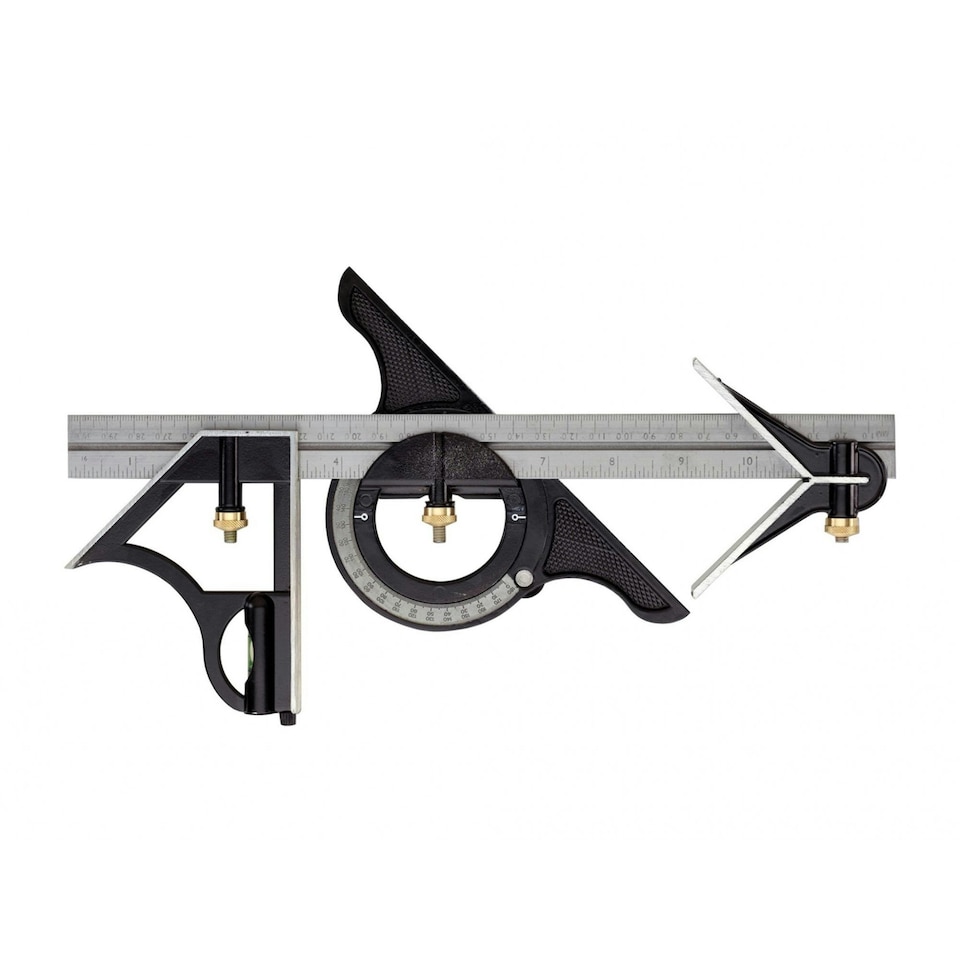 Hultafors 58me Combination Square 300mm (12in) - Multi Colour - 300mm (12in)