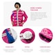 image 3 of Adults Pink Sergeant Pepper Costume – 60s Fancy Dress Outfit Pink | S