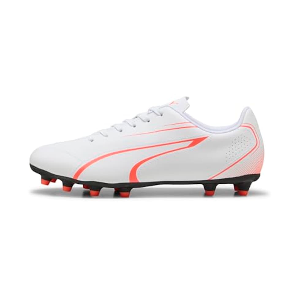 image 1 of Puma Attacanto Junior FG/AG Football Boots 2 White/Red