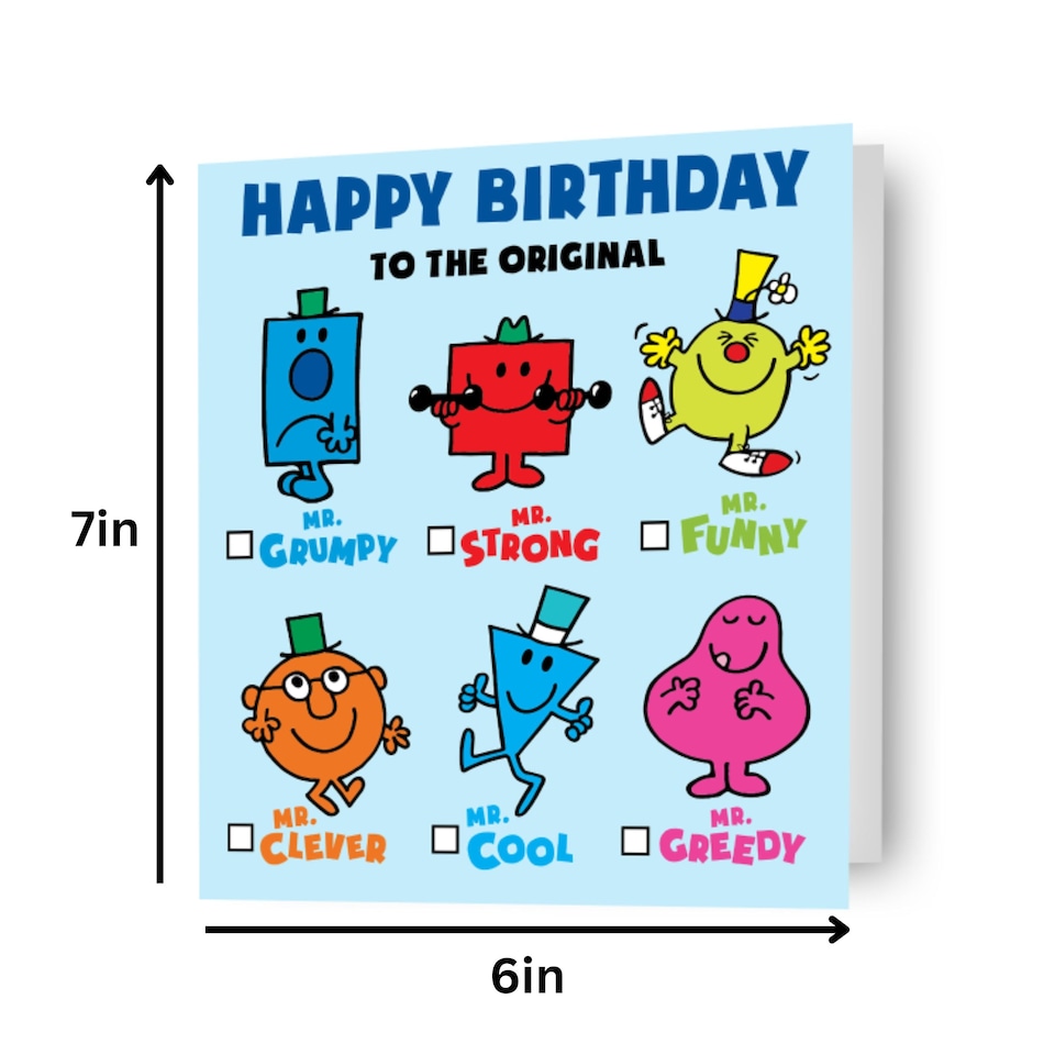 image 1 of Mr Men & Little Miss 'Happy Birthday' Card