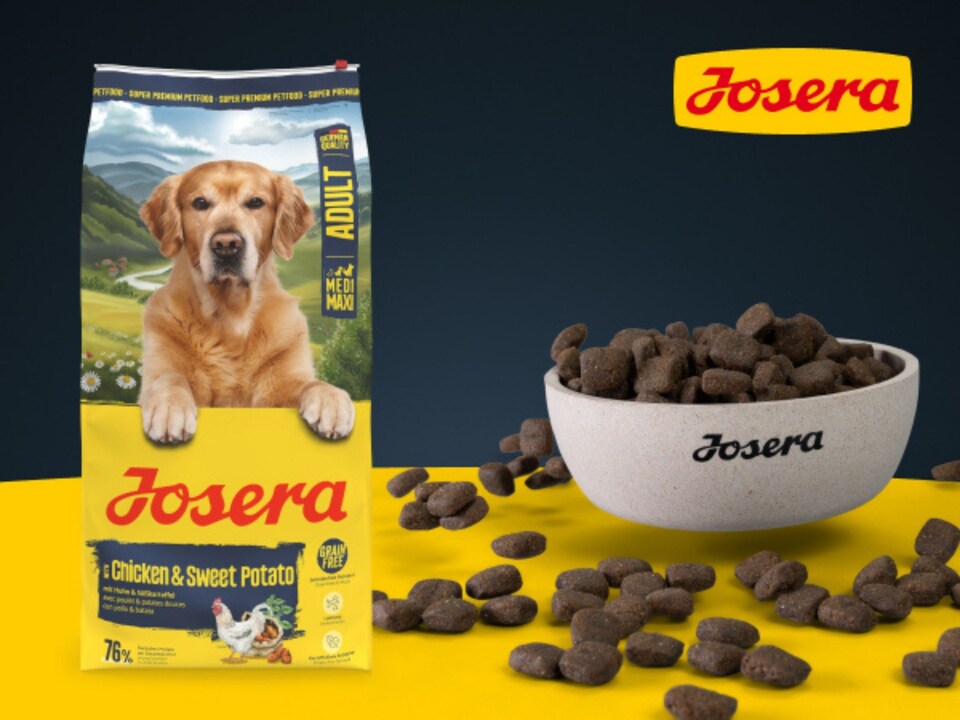 image 1 of Josera Medi/Maxi Adult Chicken & Sweet Potato complete dog food | Grain-free | Medium & Large breeds | Lots of meat | Active dogs | Green-Lipped Mussel | 12.5kg