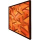 image 3 of Autumn coloured geometric triangle patterns (Picutre Frame) Grey | XS