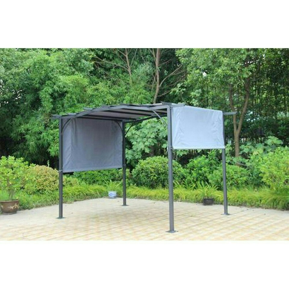 image 1 of San Remo Sliding Pergola - Steel - H240 x W366 x L275 cm - Grey