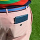 image 5 of Premium Ostrich Golf Scorecard Holder - Navy / Grey