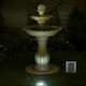 image 5 of Primrose Solar Powered Antique Imperial Round Tiered Water Feature LEDs 112cm