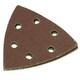 image 2 of Hook Loop Delta Sanding Abrasive Discs Pads 93mm Triangle 80 Grit Medium 5pc