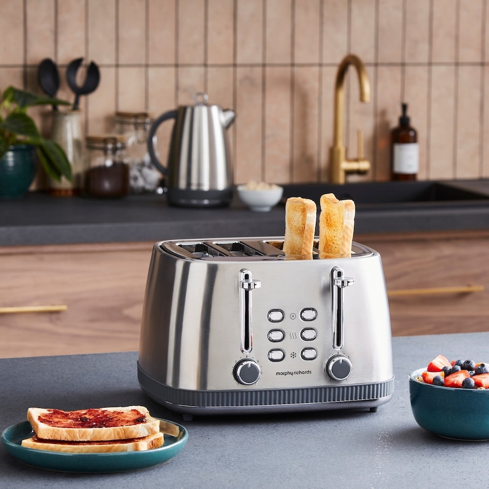 image 1 of Morphy Richards Mexborough Kettle & Toaster Bundle Grey Trim