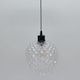 image 5 of Baine - Clear Textured Glass with Black Pendant Fitting | Clear | Clear | 1