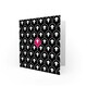 image 2 of Cute Pink Pattern Sheep Art Blank Just to Say Card