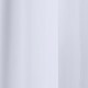 image 3 of Sheer White Plain Woven Voile Slot Top Curtain Panel Pair (55x108") 145x274cm