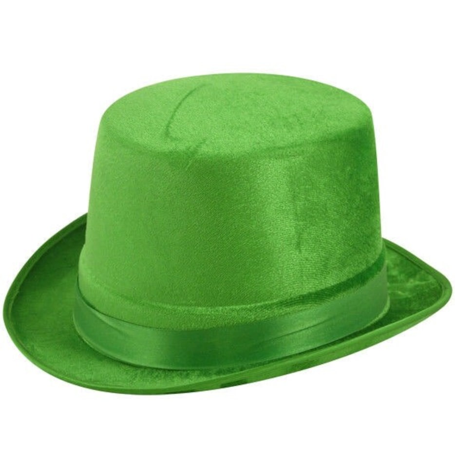 image 1 of Hat Topper Velour Green Adult