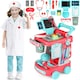image 4 of 22Pcs Educational Pretend Medical Station Set pink