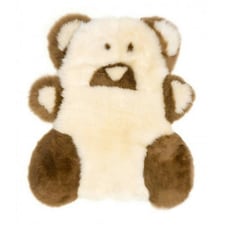 Eastern Counties Leather Sheepskin Teddy Bear Rug - Brown - One Size