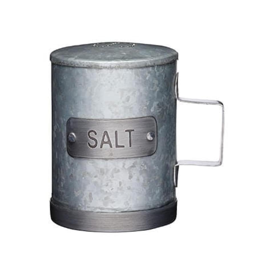 image 1 of Industrial Kitchen Galvanised Steel Salt Shaker