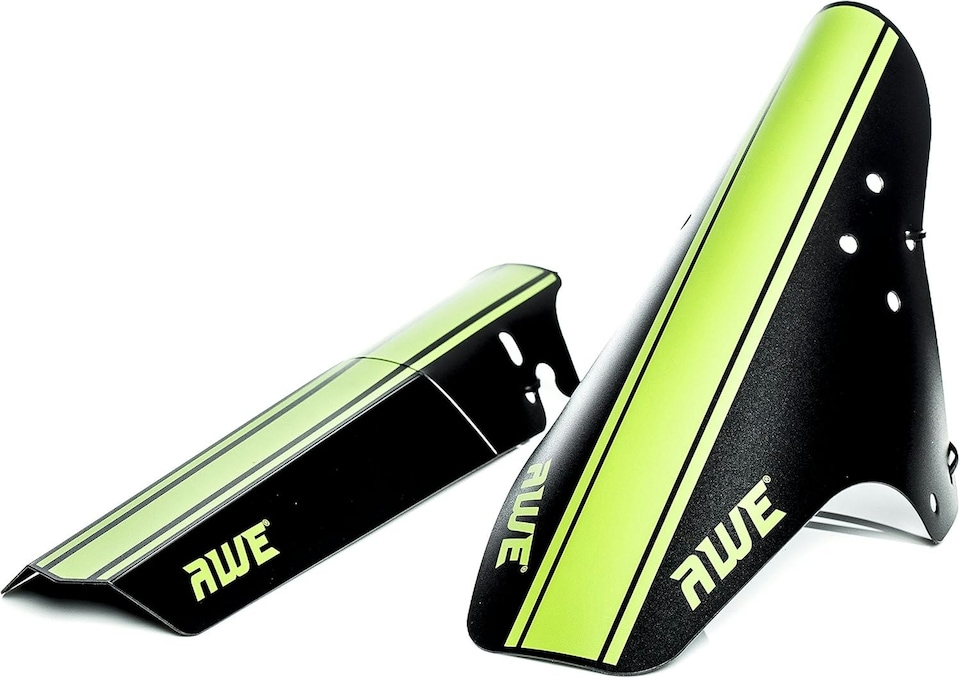 image 1 of AWE Universal Flexible Folding Front & Rear Mudguard Fender Set