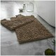 image 1 of VELVETIO Loop Bath Set Anti Slip Water Absorbent Soft Bathroom Rugs Brown | Latte