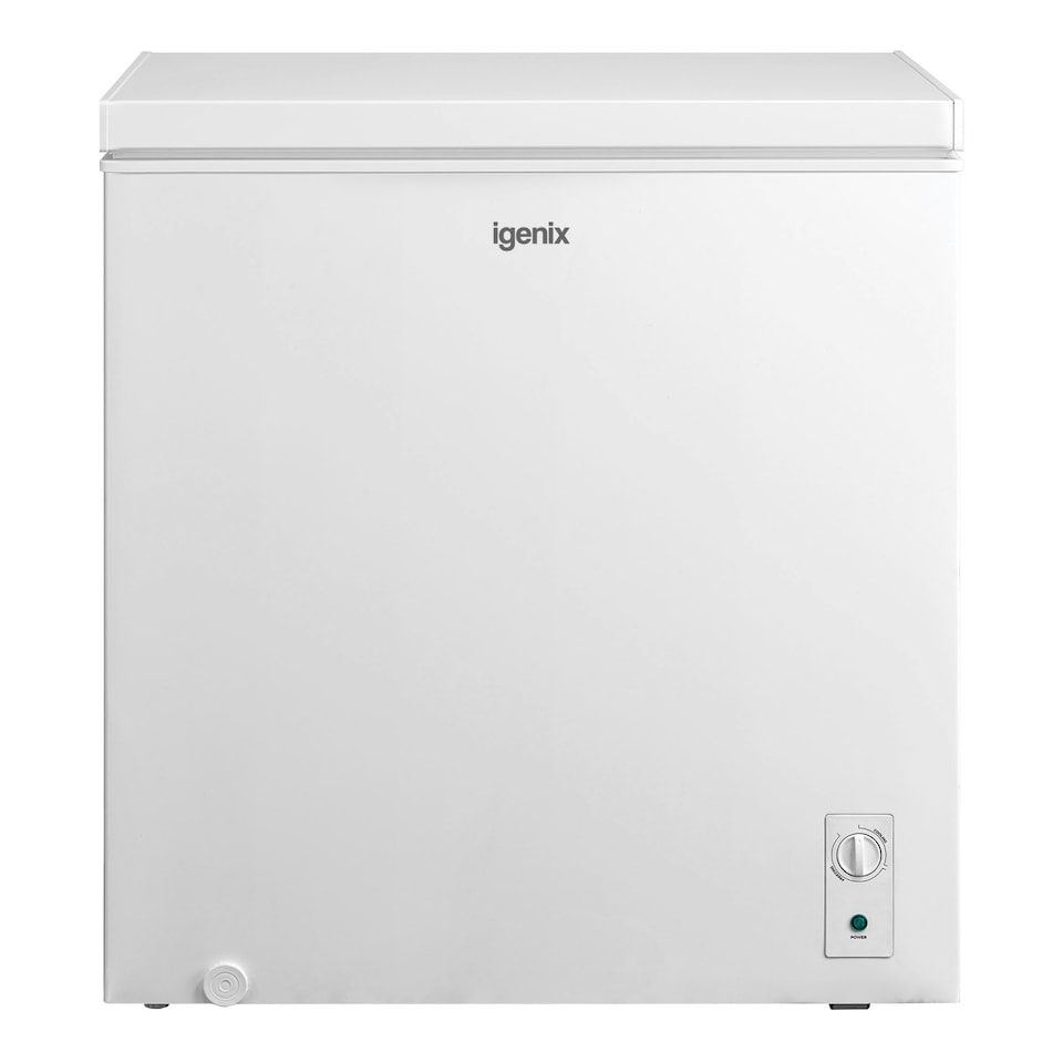 image 1 of Igenix IGCF0198W Freestanding Chest Freezer 198 Litre Capacity with Freezer Basket, Suitable for Outbuildings and Garages, White White