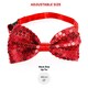 image 6 of Red Accessory Set - Sequin Trilby & Bow Tie Red | One Size