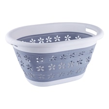 16L Collapsible Plastic Laundry Basket, Foldable Laundry Hamper