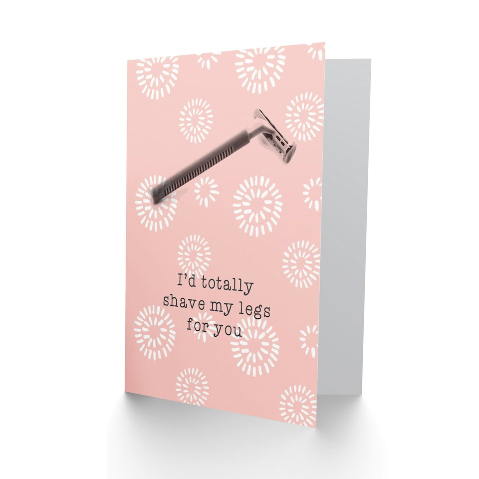 image 1 of Shave You Partner Anniversary Love Valentines Day Card