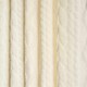 image 2 of OHS Cable Knit Fleece Thermal Insulated Ring Top Panel Pair Eyelet Curtains, 90x90" | Cream