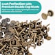 image 4 of 10mmx18mm Double Cap Rivets, Extra Long Metal Studs for DIY- 50pcs