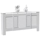 image 1 of Vida Designs Milton Radiator Cover Painted MDF Slatted Cabinet Extendable, White, 140-204cm