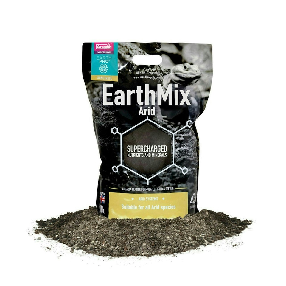 image 1 of Arcadia EarthMix & EarthMix Arid Reptile Bio Active Soil Substrate 5L N/A | Arcadia Earth Mix 5L