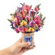image 5 of Hummingbird Haven Basket of Blooms 3D Pop Up Card