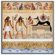 image 3 of Egyptian mythelogical drawings (Picutre Frame) Black | S