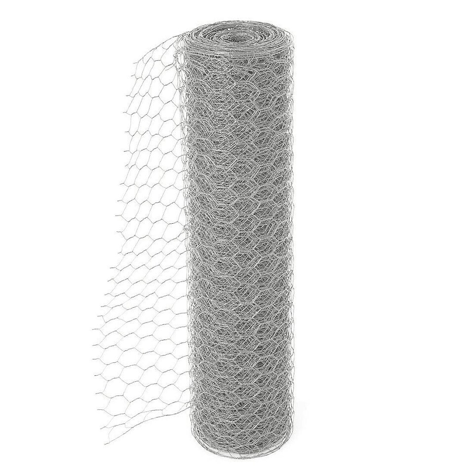 image 1 of True Products Galvanised Chicken Wire Netting - Rabbit Poultry Pet Garden Fence 25mm Mesh - 0.9m x 10m