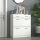 image 2 of HOMCOM Slim Shoe Cabinet with 2 Flip Drawers for 12 Pairs of Shoes