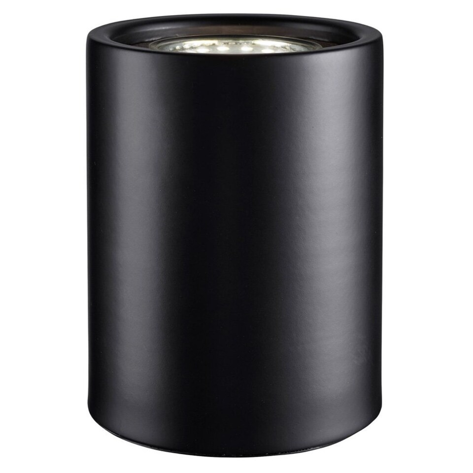 image 1 of Small and Contemporary Matt Black LED Table/Floor Lamp Uplighter | Black | Black | 1