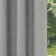 image 3 of Enhanced Living Knightsbridge Blackout, Thermal Grey Curtains with Eyelet Header (PAIR) - 66x54 inch (168x137cm) | Grey | Grey | 2