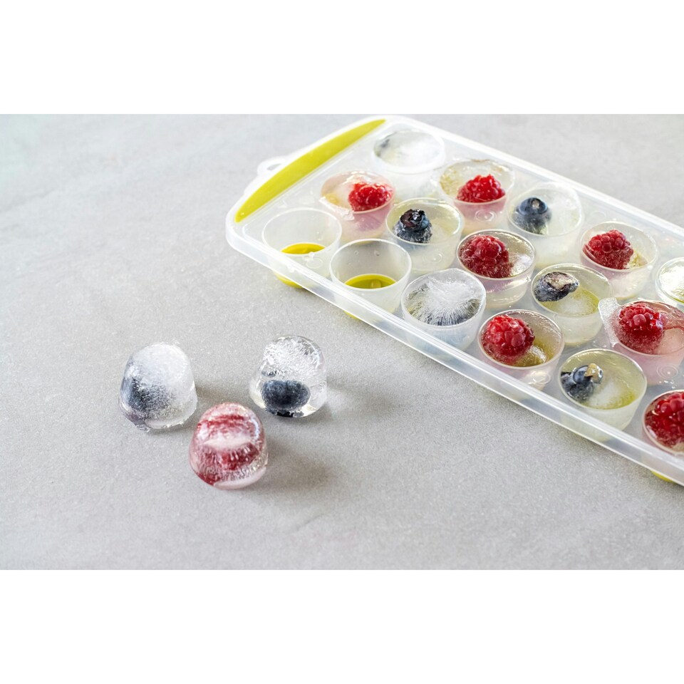 image 1 of Colourworks Silicone Ice Cube Tray Green