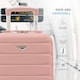image 4 of Flight Knight Lightweight 2 Wheel ABS Hard Case Suitcases Cabin Carry On Hand Luggage 100+ Airlines Approved - Wizz, Ryanair & easyJet Free Carry On 40x30x20cm | Pink | Rose | Cabin Bag