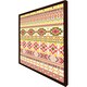 image 3 of Aztec american indian pattern (Picture Frame) Grey | M