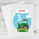 image 3 of Personalised Tractor Birthday Card