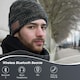 image 2 of Warm Beanie Hat with Bluetooth Wireless Headphones Integrated - Rechargeable with Built-In Microphone For Hands Free Calls - August EPA25 | Grey