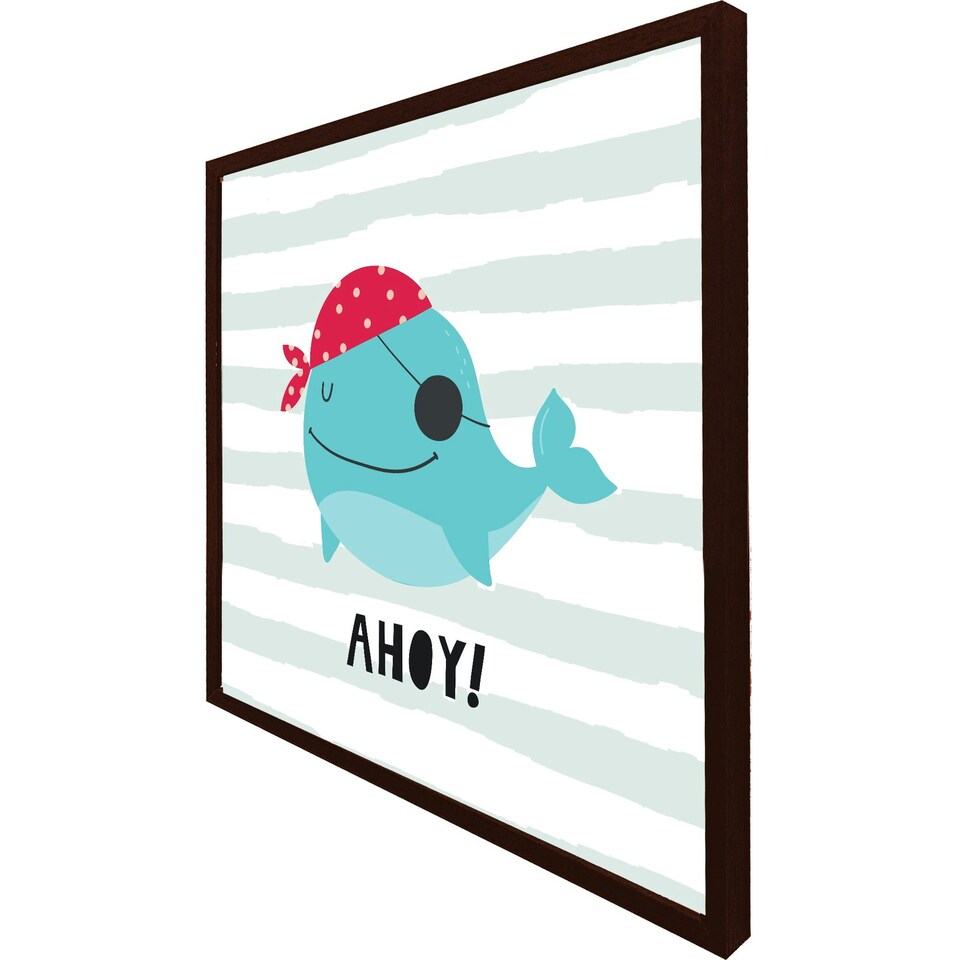 image 1 of Ahoy! whale (Picture Frame) White | S