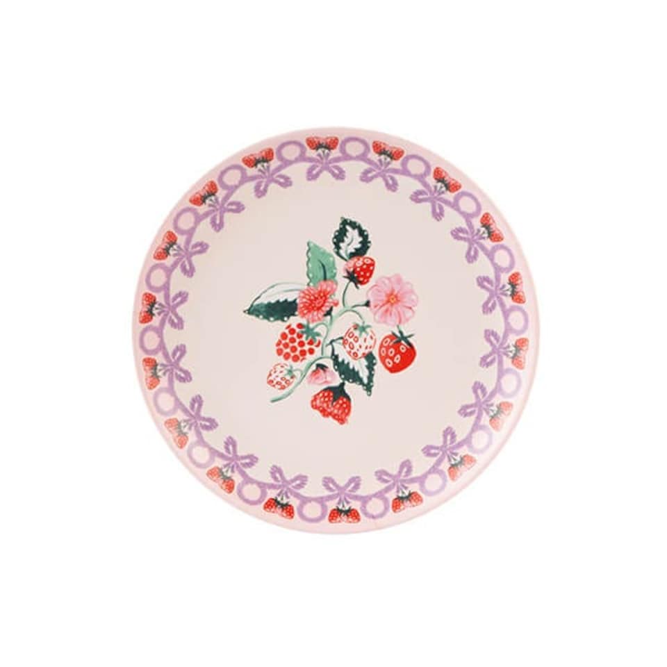 image 1 of Cath Kidston Raspberry Set of 4 Melamine Side Plates