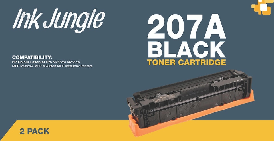 image 1 of 2x Compatible HP 207A Black Toner Cartridges | Black | 2
