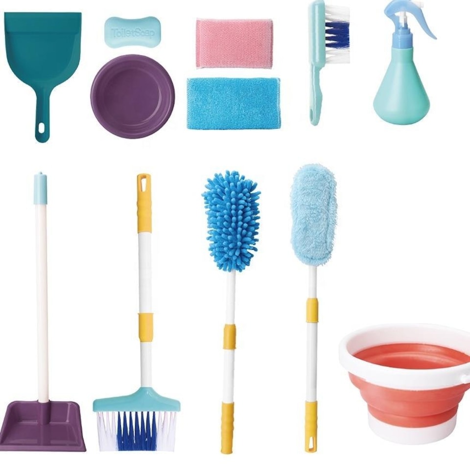 image 1 of Children’s Cleaning Playset – Realistic Family Cleaning Set for Kids