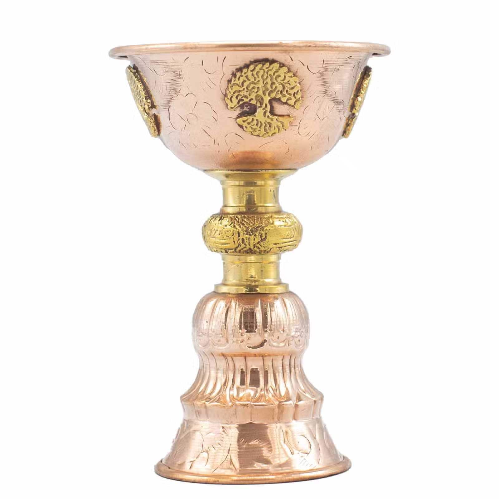 Copper Ritual Goblet Tree of Life 10x15cm