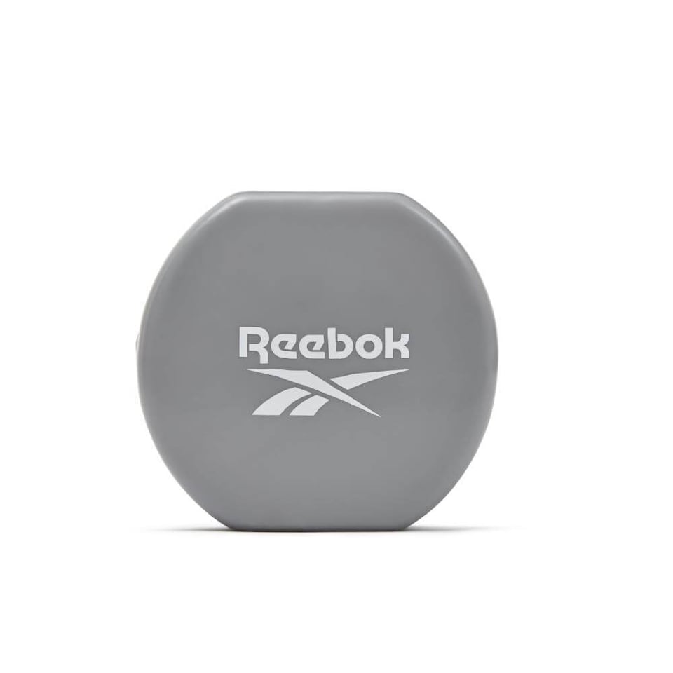 image 1 of Reebok 5kg Vinyl-Coated Cast Iron Dumbbell Pair, Grey, Anti-Roll | Multi | Grey | 9917