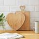 image 3 of Cooksmart Homestead Bamboo Heart Shaped Board