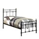 image 1 of Bayford Traditional Vintage Style Black Metal Bed Frame (Single)