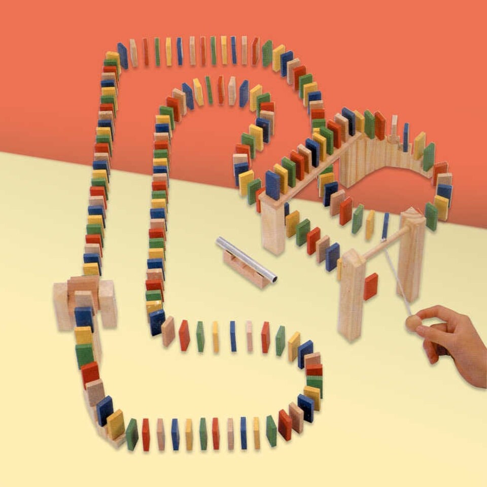 image 1 of Wooden Domino Race