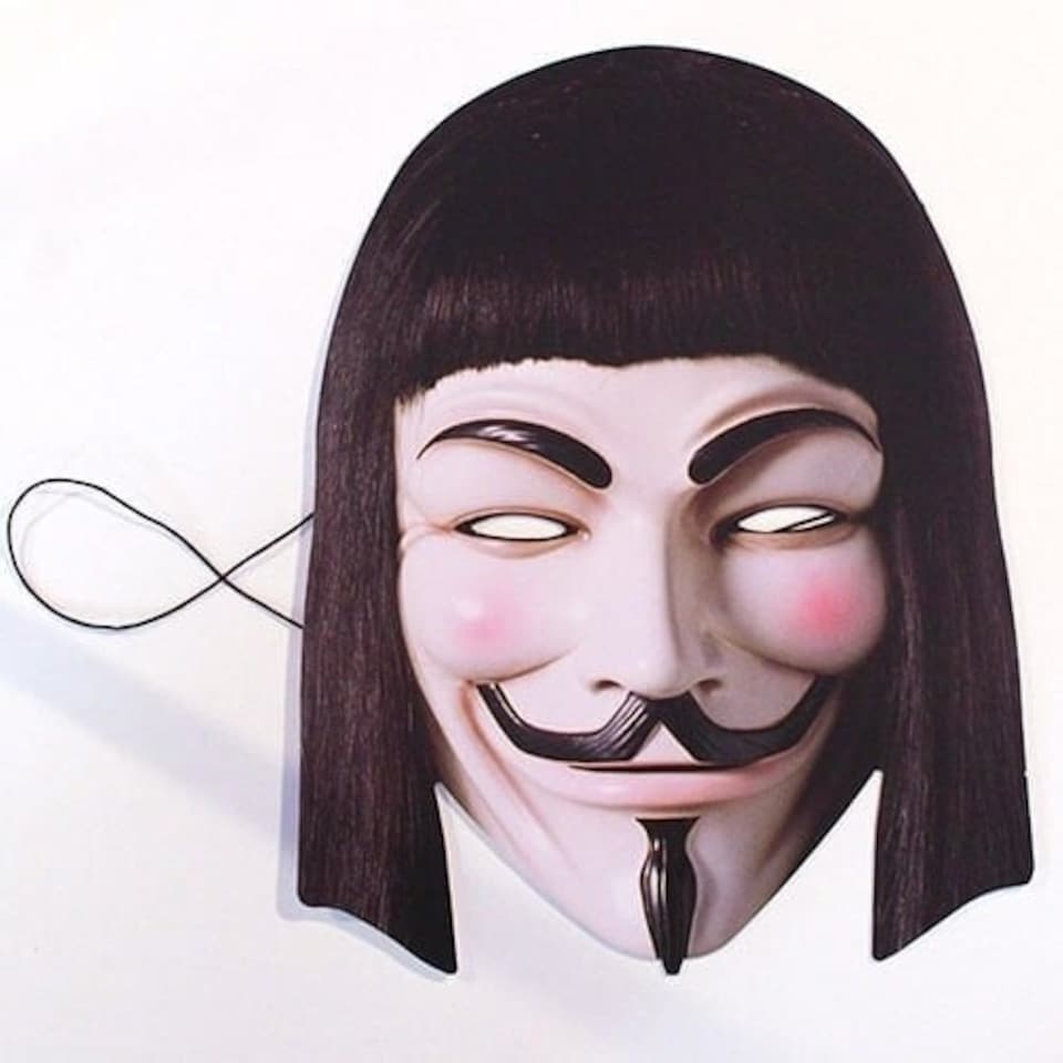 V For Vendetta Cardboard Face Mask
