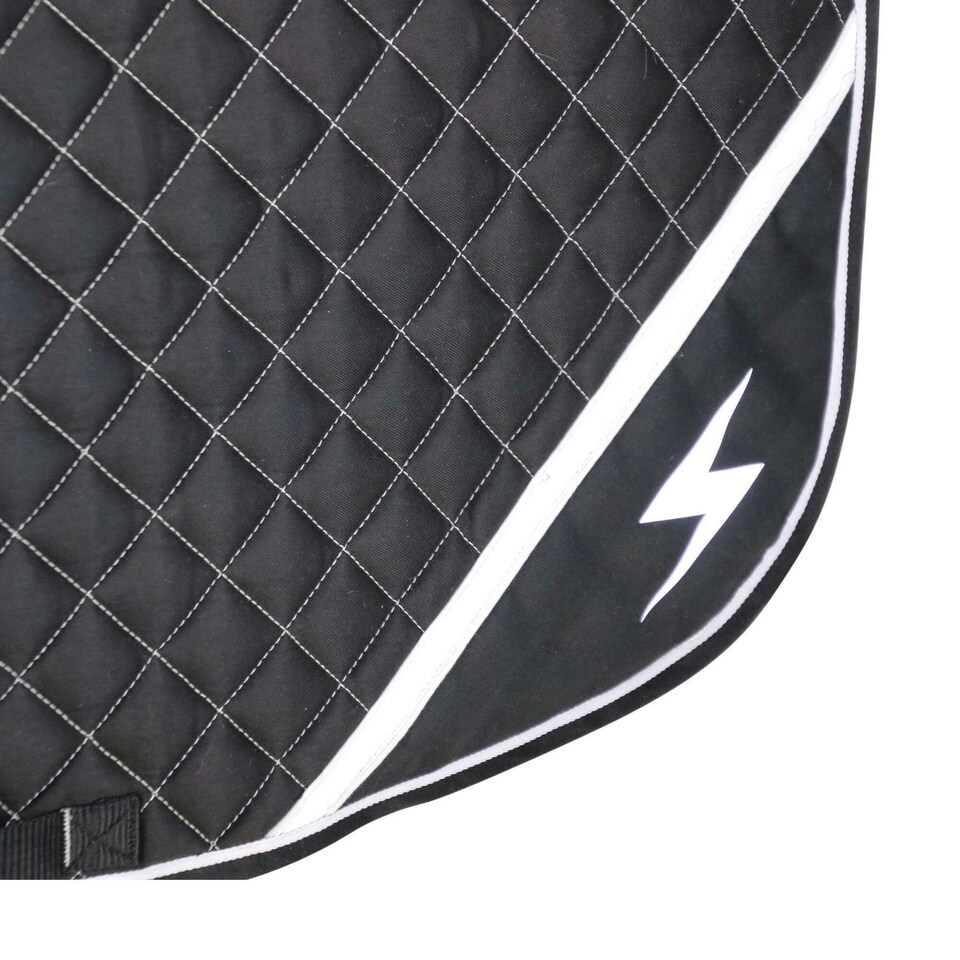 image 1 of Hy Silva Flash Horse Saddlepad - Black/Silver Reflective - Pony